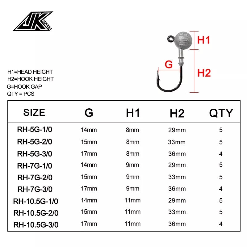 JK - Jig Head - Round Head