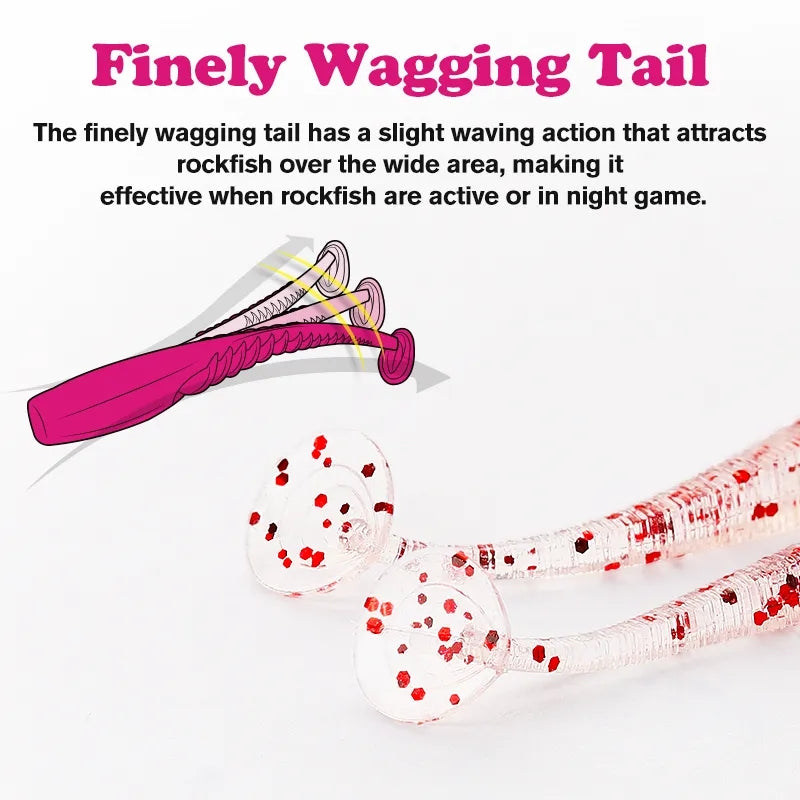 TSURINOYA - SoftBait T-Tail Flex 20pz