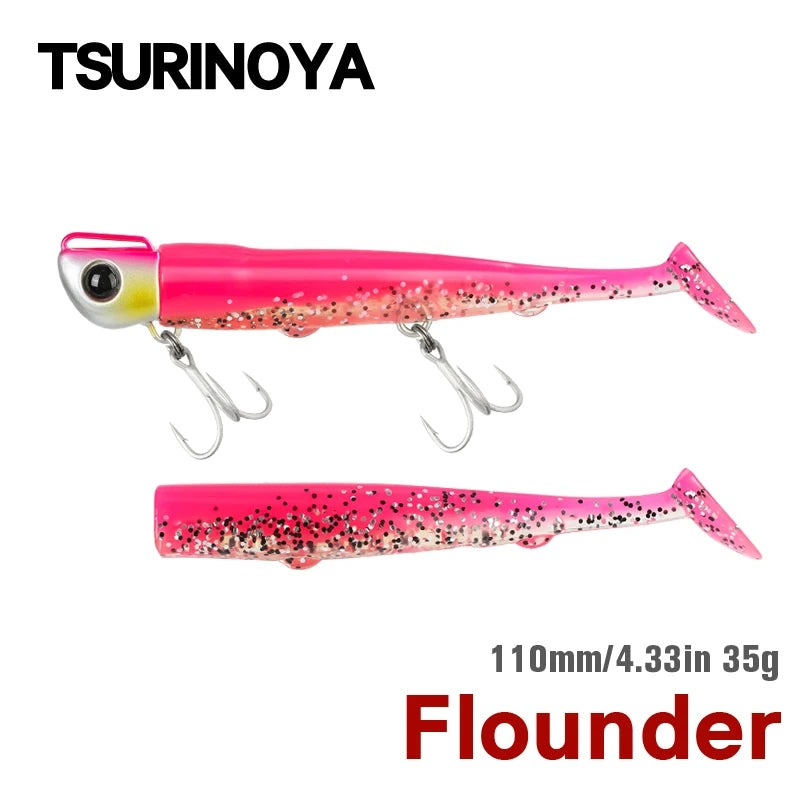 TSURINOYA - Flounder T-Tail Soft Lure