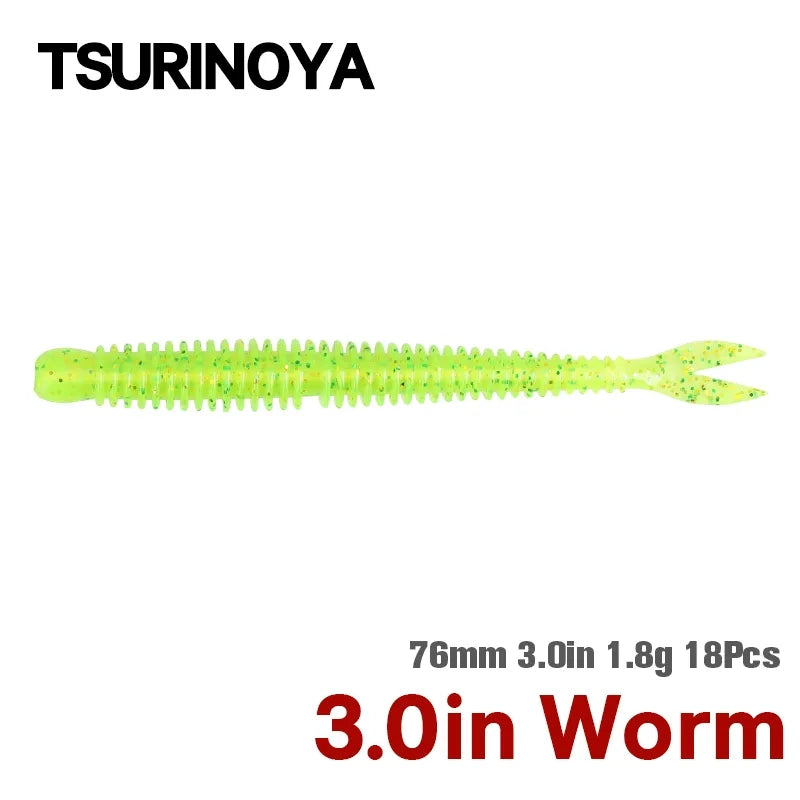 TSURINOYA - SoftBait Flame Worm 18pz