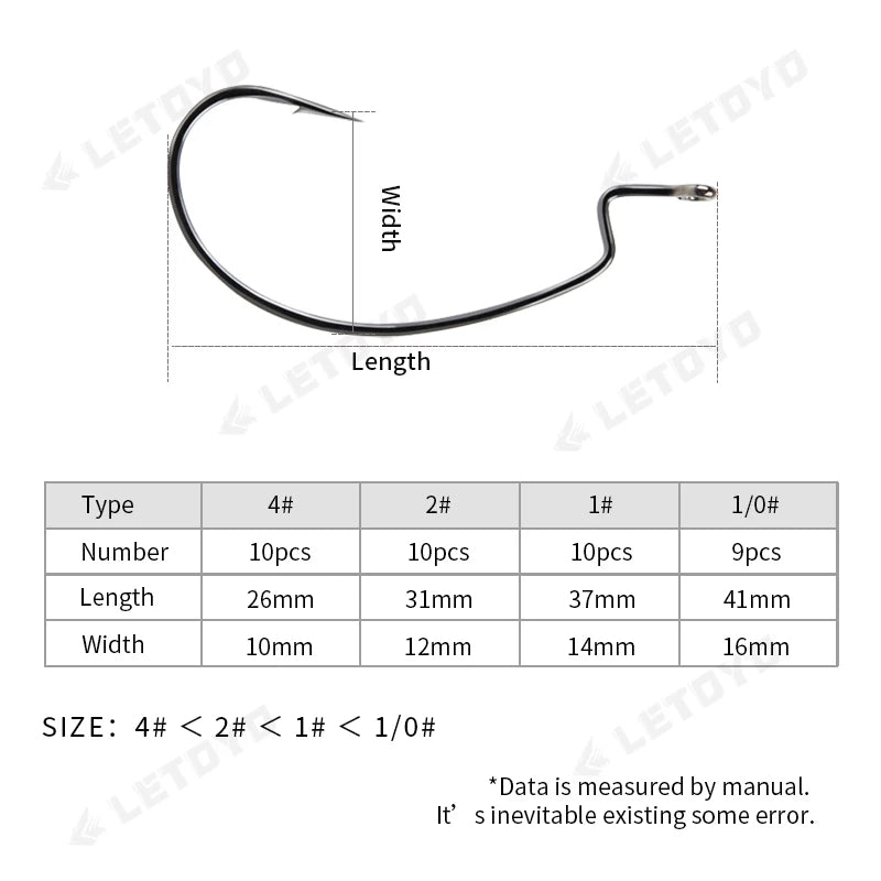 LETOYO - Wide Gap Hooks