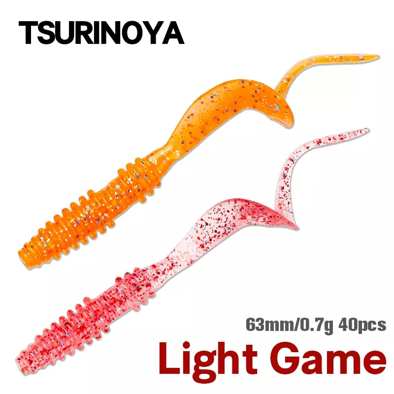TSURINOYA - SoftBait - Grub Worm Bounden 40pz
