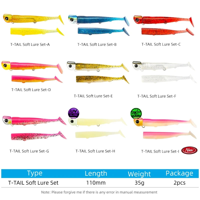 TSURINOYA - Flounder T-Tail Soft Lure