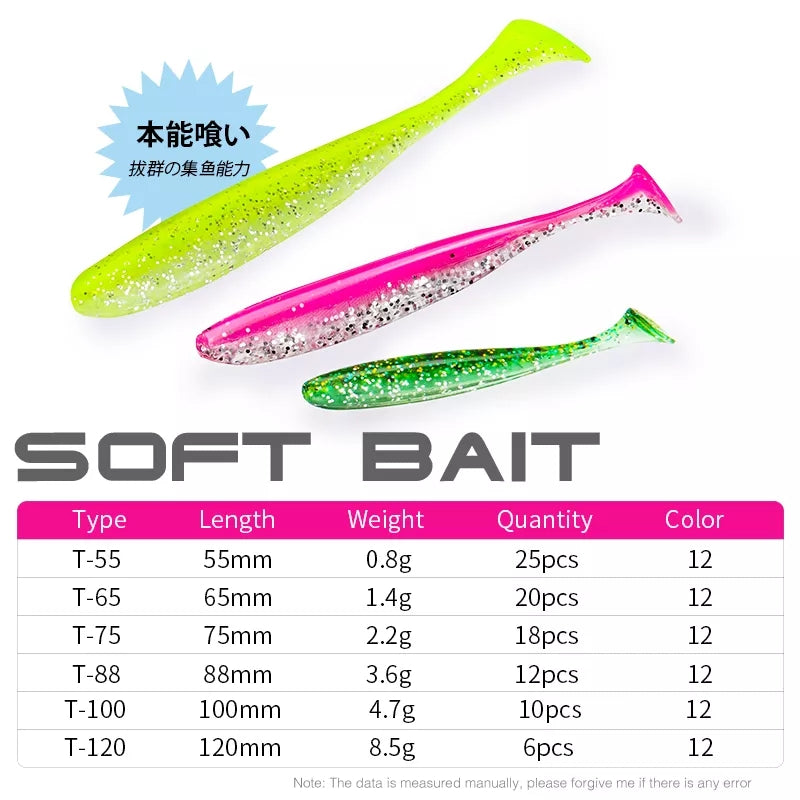 TSURINOYA - SoftBait T-Tail Worm 55