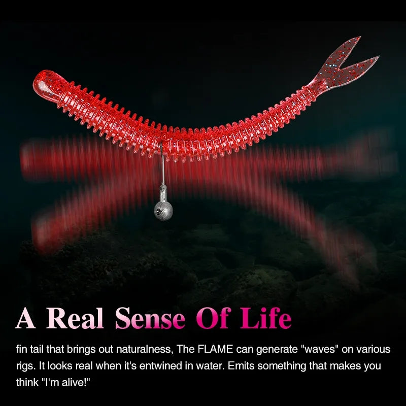 TSURINOYA - SoftBait Flame Worm 18pz