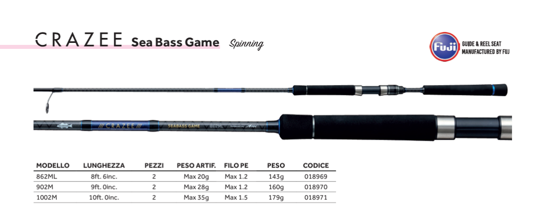 CRAZEE - Sea Bass Game Spinning