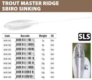 SPRO - Trout Master Ridge Sbiro Sinking/Floating