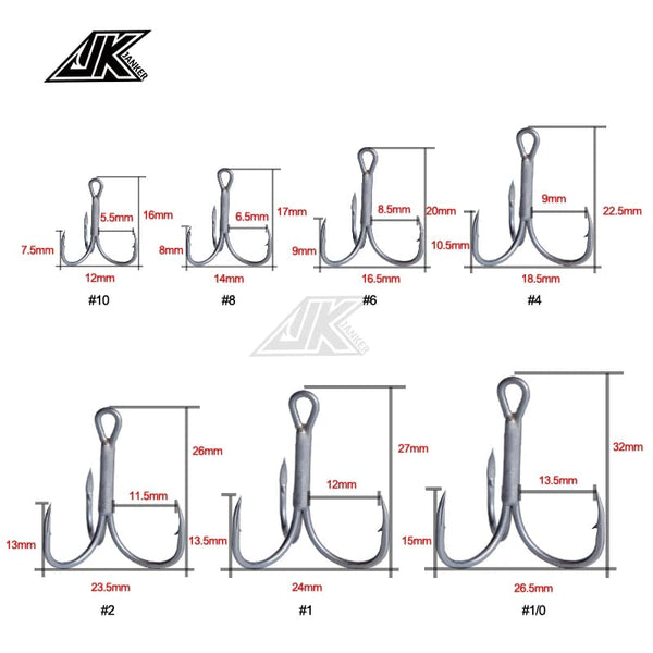 Display Con 5 Ancorette Nickel Ricambio Misura Amo Misura 1 - Foto 1