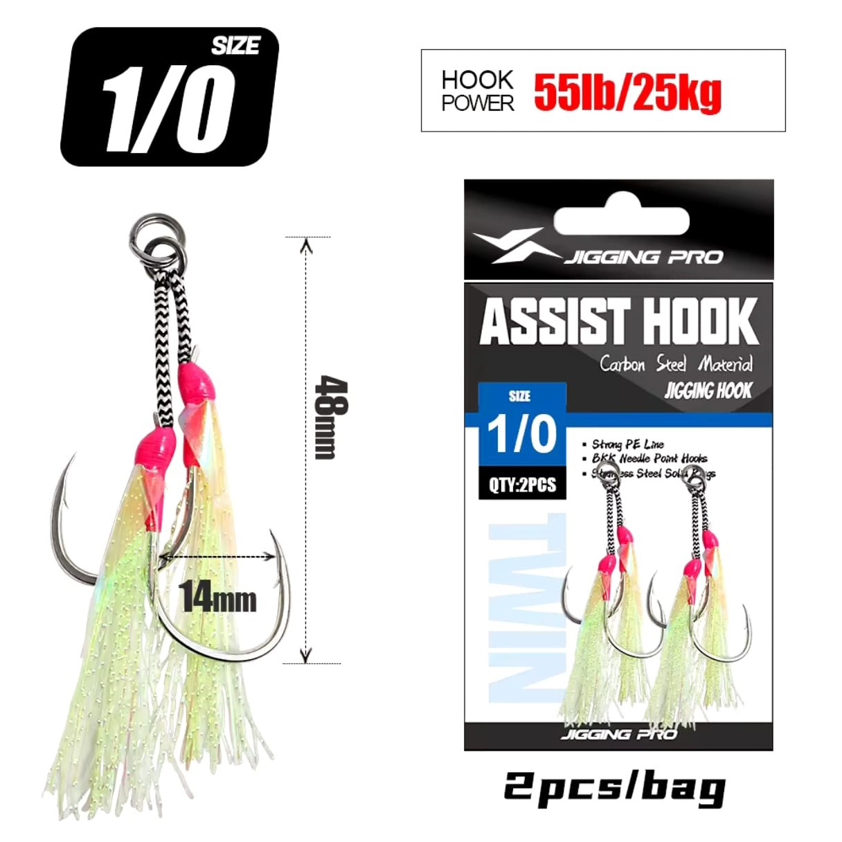 JIGGING PRO - Assist Hook DH11 (BKK)