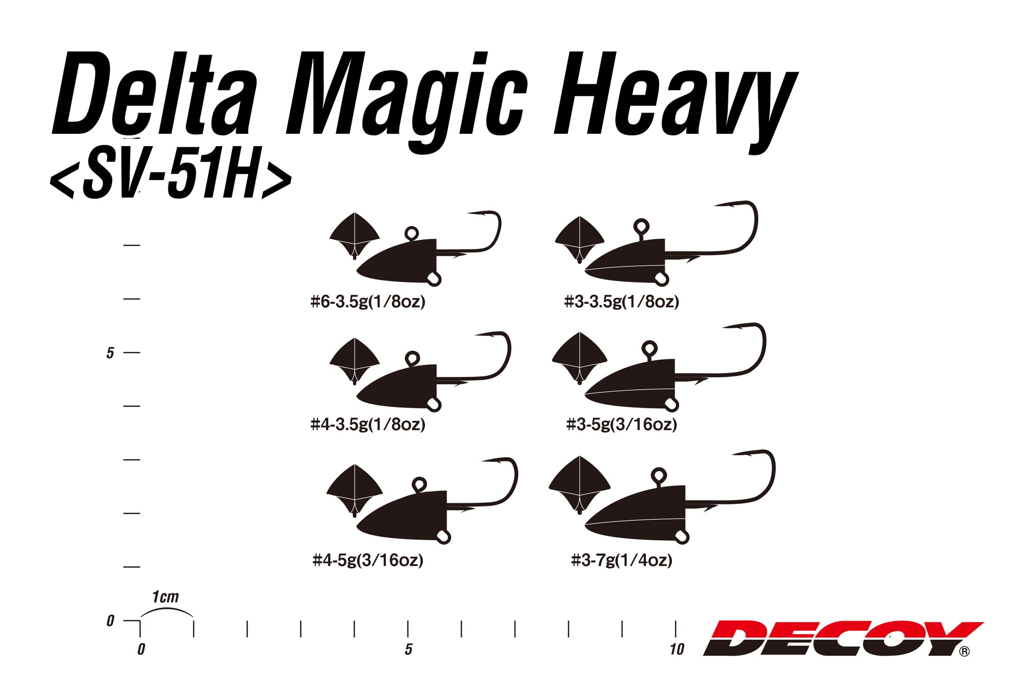 DECOY - Jig Head Delta Magic Heavy SV-51H
